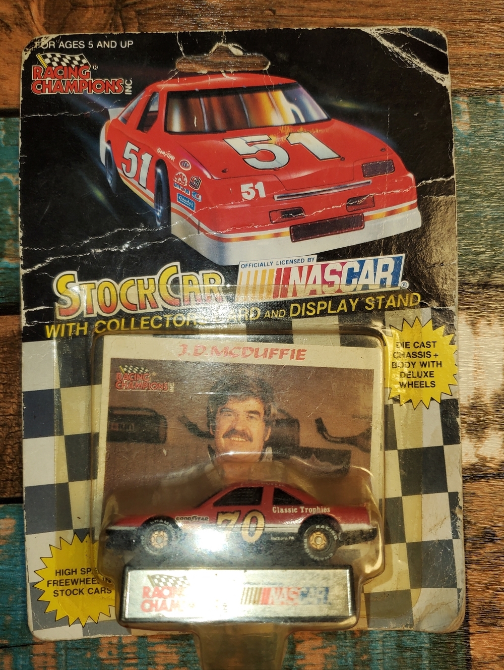 Racing Champions NASCAR J. D. McDuffie Stock Car Die-Cast #70 in Red NIP Collect